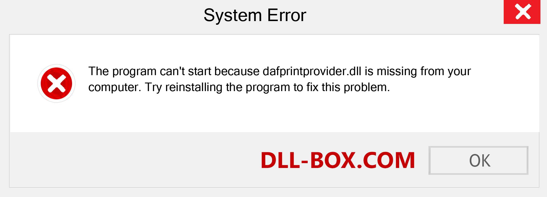  dafprintprovider.dll file is missing?. Download for Windows 7, 8, 10 - Fix  dafprintprovider dll Missing Error on Windows, photos, images